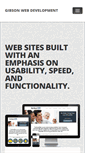 Mobile Screenshot of gibsonwebdevelopment.com